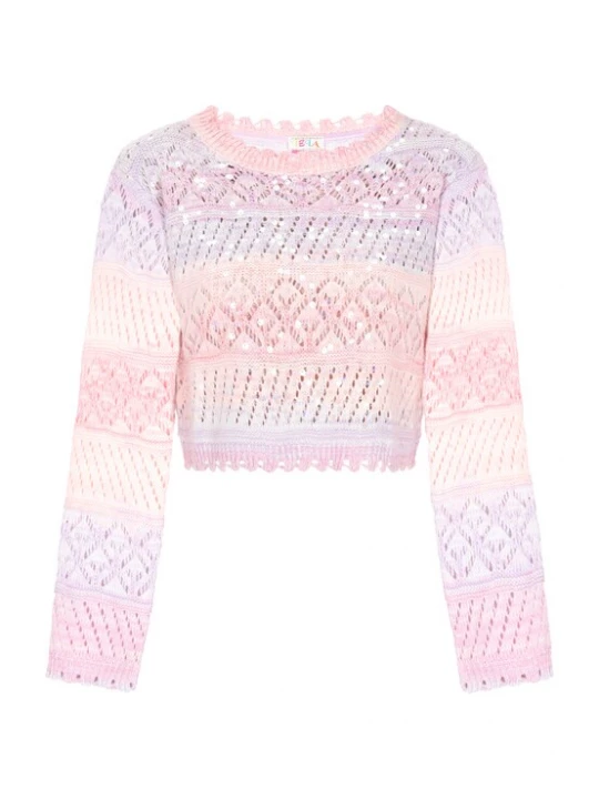 Foto van product IZIA Trui 'Fashion Look' lavendel / lichtlila / koraal / oudroze