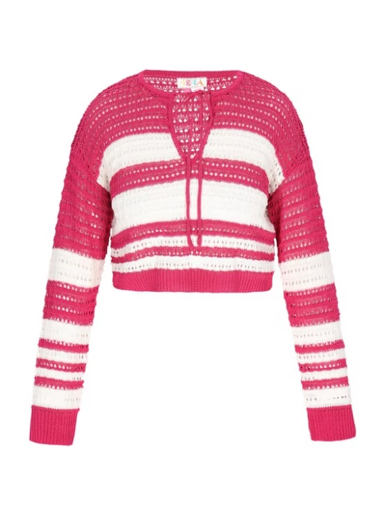 Foto van product IZIA Trui 'Fashion Look' pink / wit