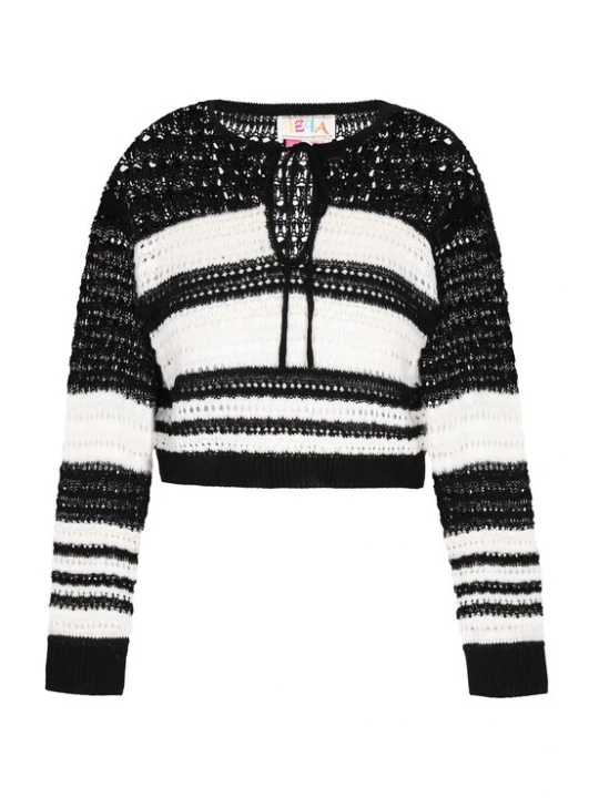 Foto van product IZIA Trui 'Fashion Look' zwart / wit
