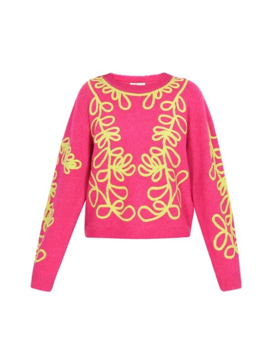 Foto van product IZIA Trui geel / pink