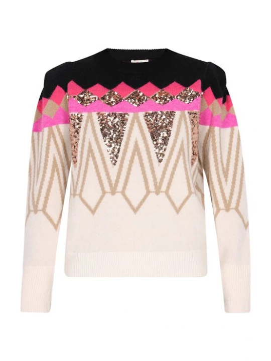 Foto van product IZIA Trui gemengde kleuren / pink
