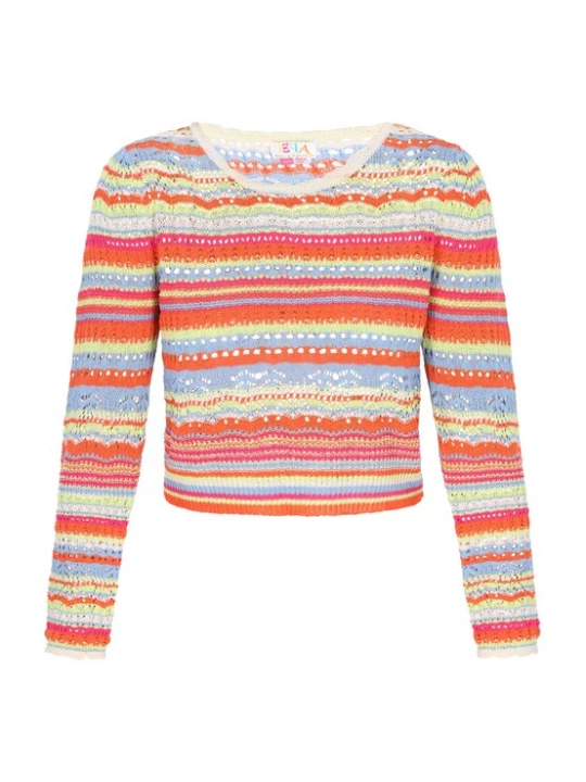 Foto van product IZIA Trui hemelsblauw / lichtgroen / oranje / pink
