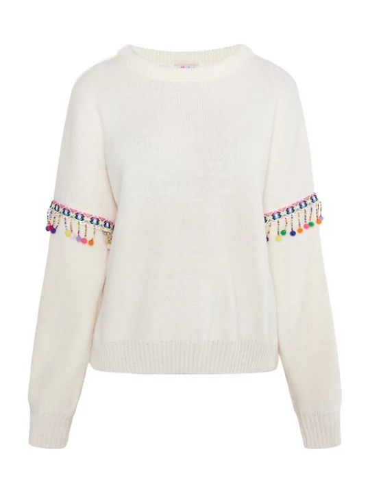 Foto van product IZIA Trui 'Hoona' blauw / groen / pink / wolwit
