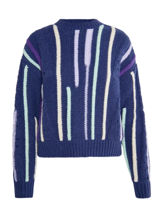 Foto van product IZIA Trui 'Hoona' lichtbeige / lichtblauw / donkerblauw / lichtlila