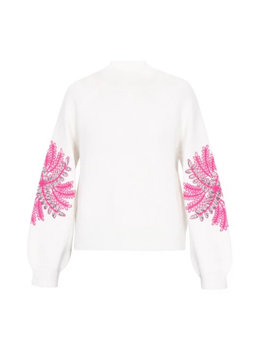 Foto van product IZIA Trui lichtroze / offwhite