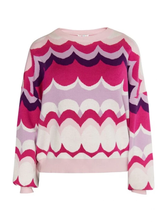 Foto van product IZIA Trui lila / rosa / magenta / wit