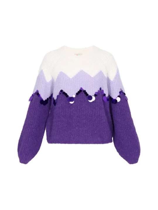 Foto van product IZIA Trui lila / sering / wit