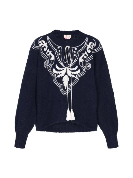 Foto van product IZIA Trui navy / wit