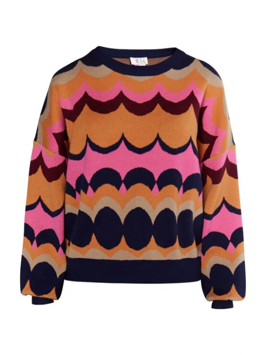 Foto van product IZIA Trui oranje / pink / zwart