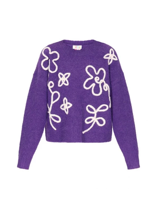 Foto van product IZIA Trui purper / wit