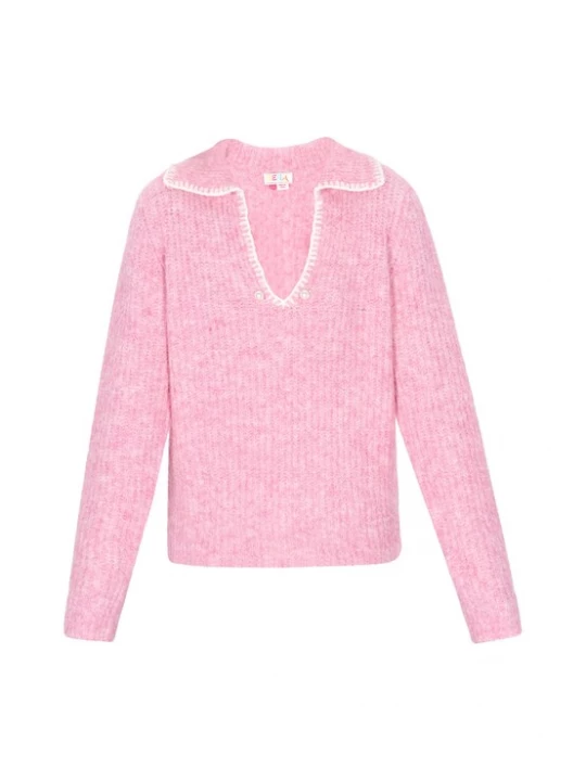 Foto van product IZIA Trui rosa / wit