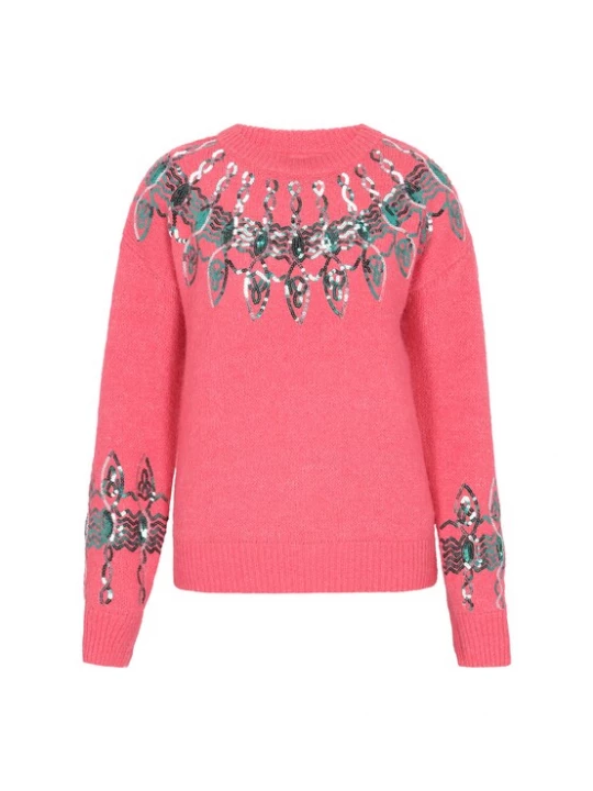 Foto van product IZIA Trui rosa / zilver