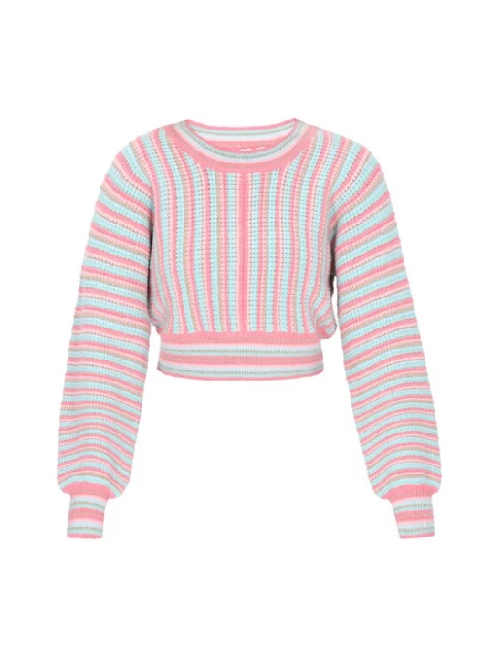 Foto van product IZIA Trui turquoise / rosa