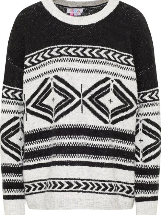 Foto van product IZIA Trui zwart / offwhite