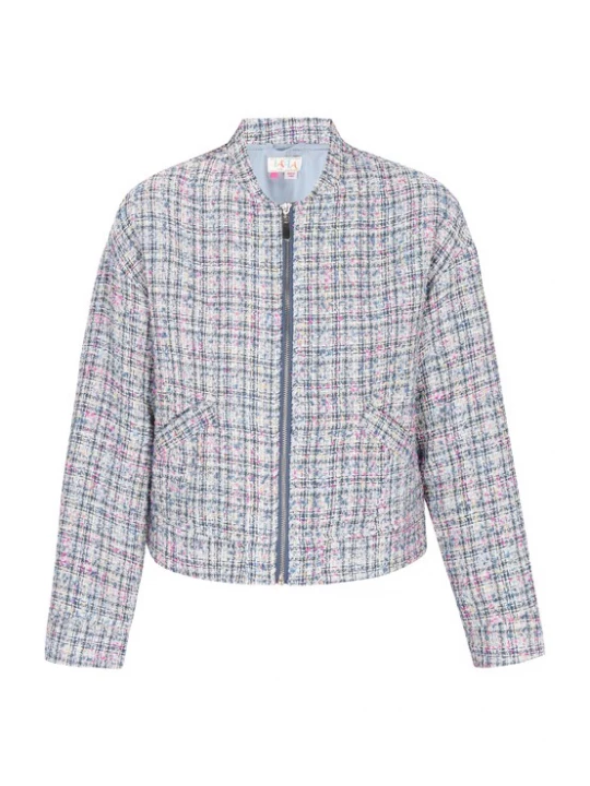 Foto van product IZIA Tussenjas blauw / grijs / pink
