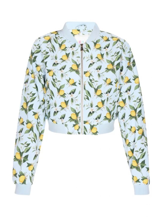 Foto van product IZIA Tussenjas pastelblauw / geel / groen / wit