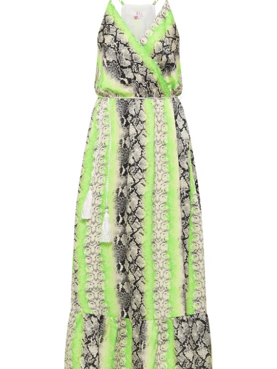 Foto van product IZIA Zomerjurk beige / grijs / groen