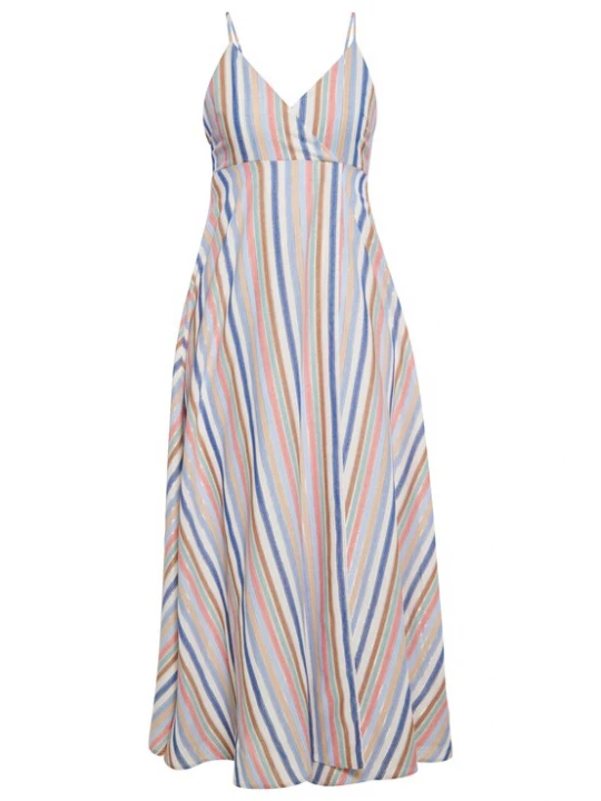 Foto van product IZIA Zomerjurk beige / lichtblauw / mintgroen / rosa