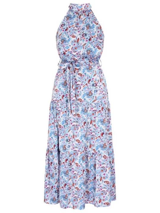 Foto van product IZIA Zomerjurk blauw / lila / oranje