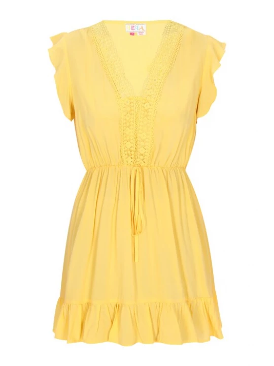 Foto van product IZIA Zomerjurk 'Boho' geel