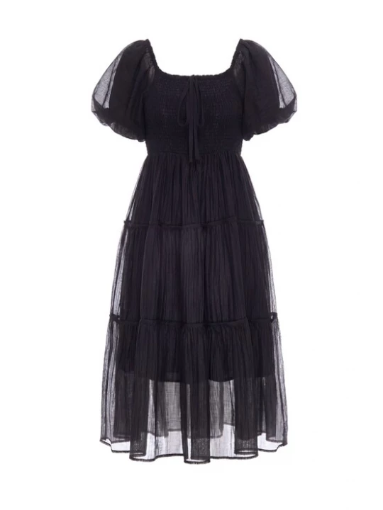 Foto van product IZIA Zomerjurk 'Boho' zwart