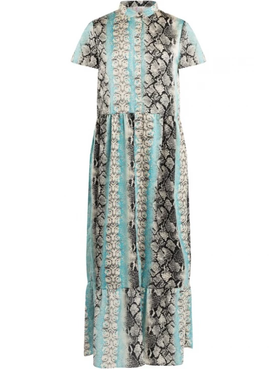 Foto van product IZIA Zomerjurk crème / turquoise / grijs / zwart