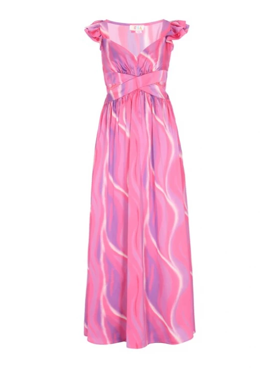 Foto van product IZIA Zomerjurk 'Festival' lila / lavendel / pink / offwhite