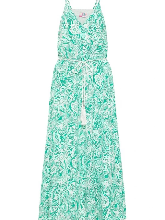 Foto van product IZIA Zomerjurk groen / wit