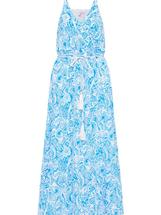 Foto van product IZIA Zomerjurk lichtblauw / wit