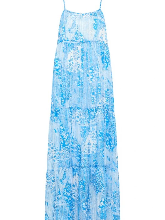 Foto van product IZIA Zomerjurk lichtblauw / wit