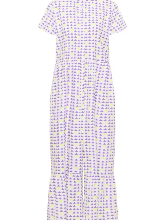 Foto van product IZIA Zomerjurk neongeel / lila / wit