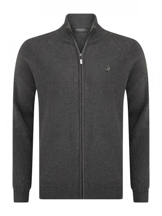Foto van product Jacey Quinn Gebreid vest antraciet