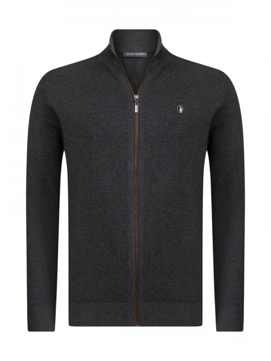 Foto van product Jacey Quinn Gebreid vest antraciet