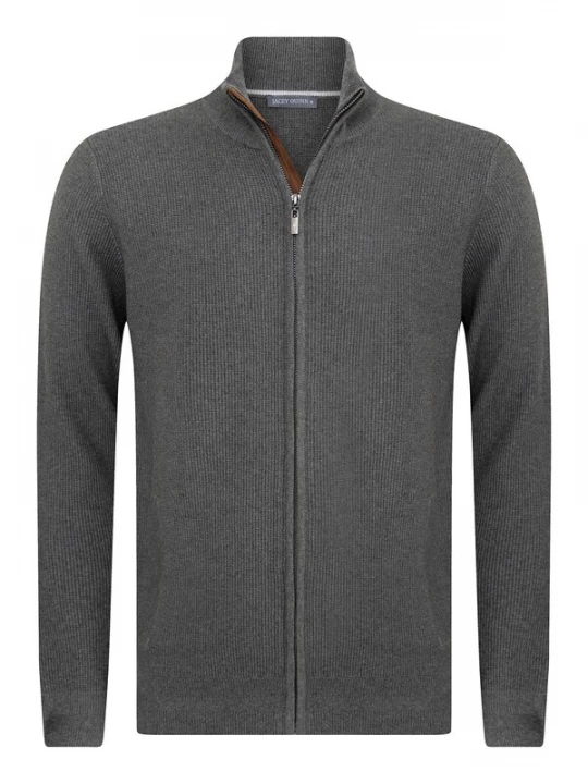 Foto van product Jacey Quinn Gebreid vest antraciet