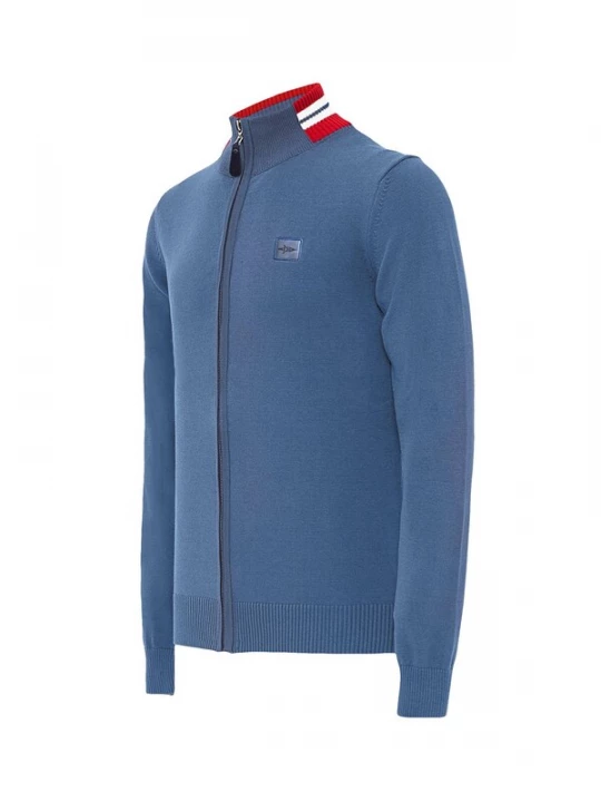 Foto van product Jacey Quinn Gebreid vest blauw / gemengde kleuren