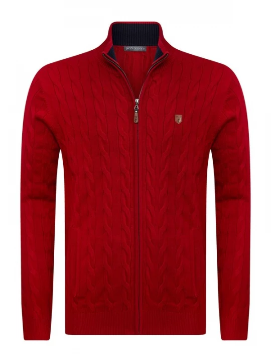 Foto van product Jacey Quinn Gebreid vest bordeaux