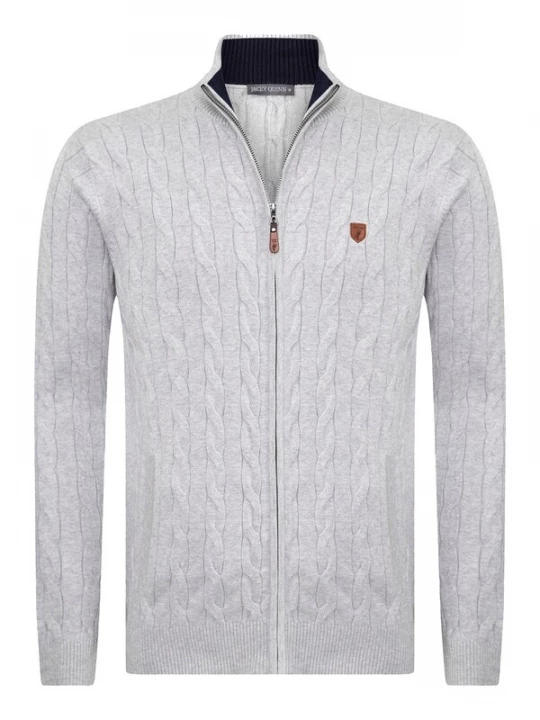 Foto van product Jacey Quinn Gebreid vest bruin / grijs / zwart
