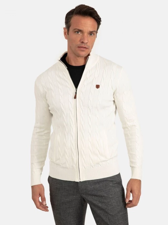 Foto van product Jacey Quinn Gebreid vest crème