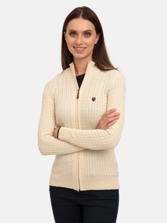 Foto van product Jacey Quinn Gebreid vest ecru