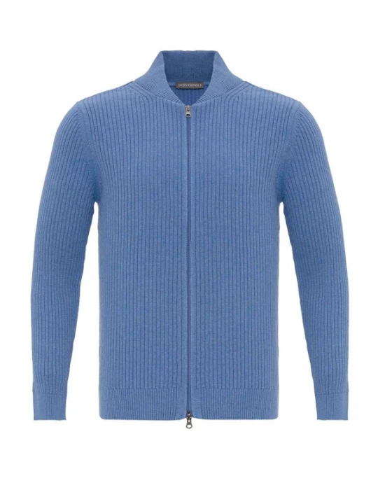 Foto van product Jacey Quinn Gebreid vest royal blue / koningsblauw