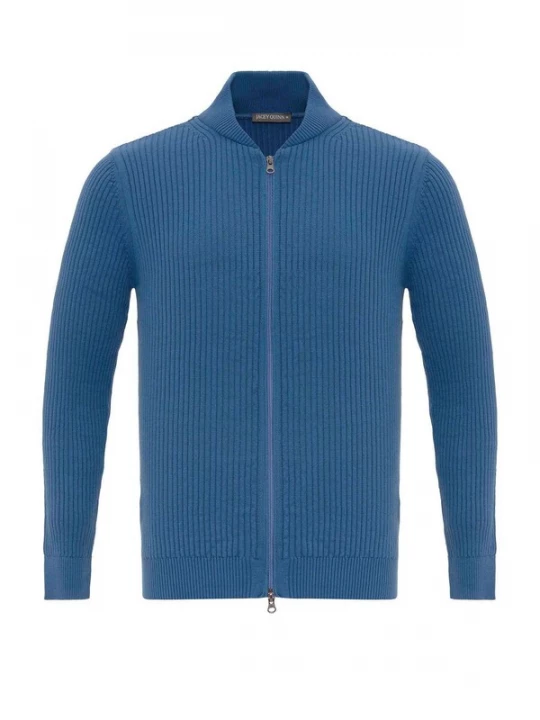 Foto van product Jacey Quinn Gebreid vest royal blue / koningsblauw