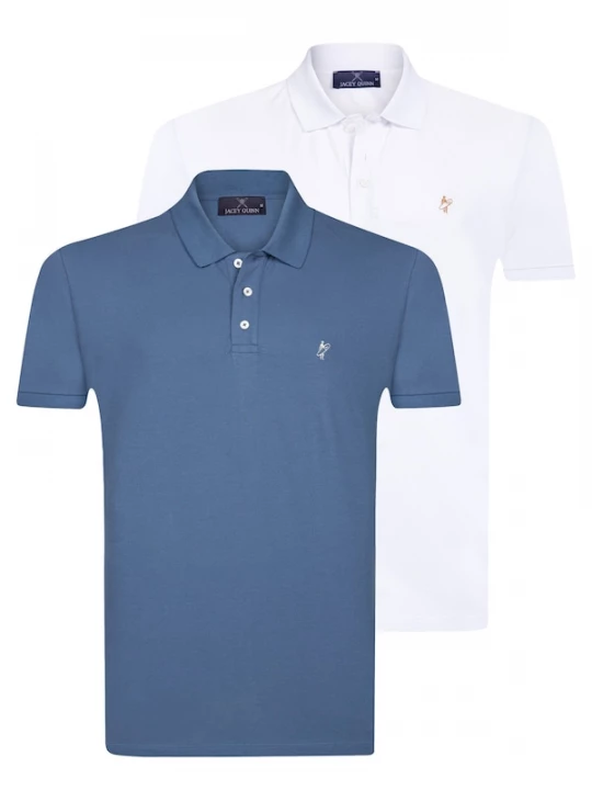 Foto van product Jacey Quinn Shirt blauw / bruin / wit