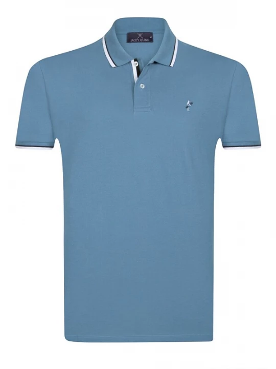 Foto van product Jacey Quinn Shirt blauw denim / wit