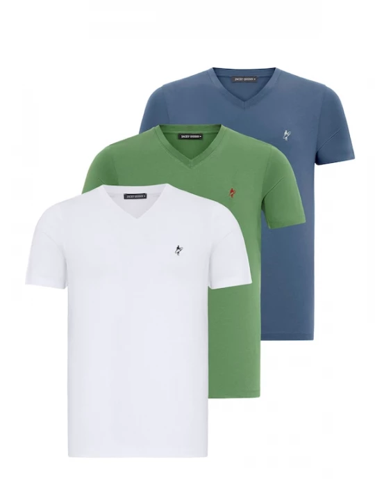 Foto van product Jacey Quinn Shirt blauw / lichtgroen / wit
