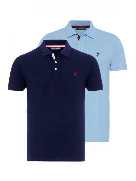 Foto van product Jacey Quinn Shirt blauw / navy / rood / bloedrood