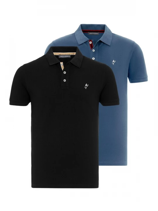 Foto van product Jacey Quinn Shirt blauw / zwart / wit