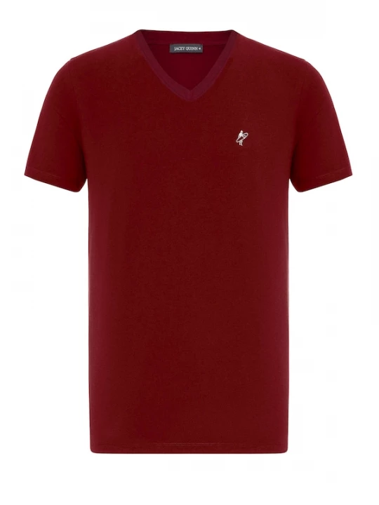 Foto van product Jacey Quinn Shirt bordeaux / wit