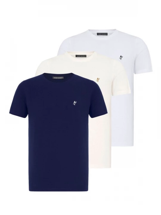 Foto van product Jacey Quinn Shirt crème / navy / rood / wit