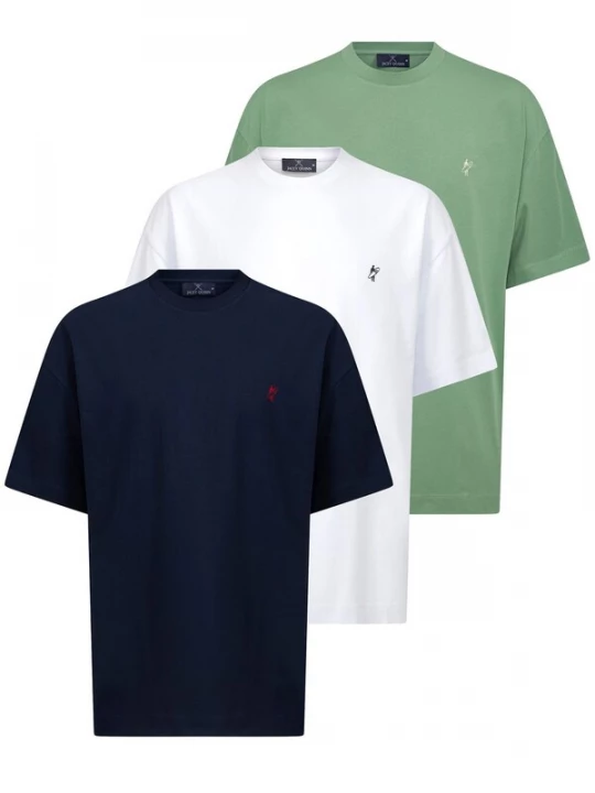 Foto van product Jacey Quinn Shirt donkerblauw / groen / wit