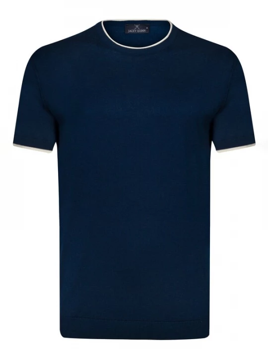 Foto van product Jacey Quinn Shirt donkerblauw / wit